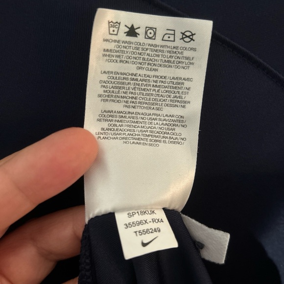 Nike Dri-fit Boston Red Sox Polo Mens Small Navy Baseball - Picture 3 of 9